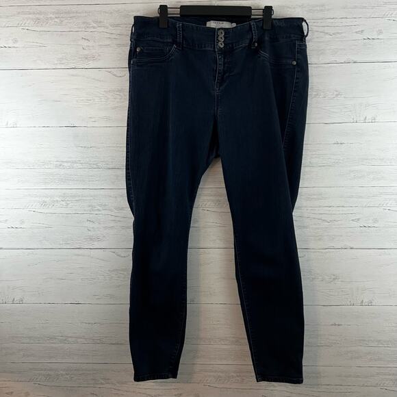torrid Denim - Torrid Dark Wash First At Fit Skinny Jeans Size 22 Tall